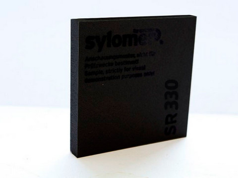 Sylomer SR 330, чёрный, лист 1200 х 1500 х 25 мм