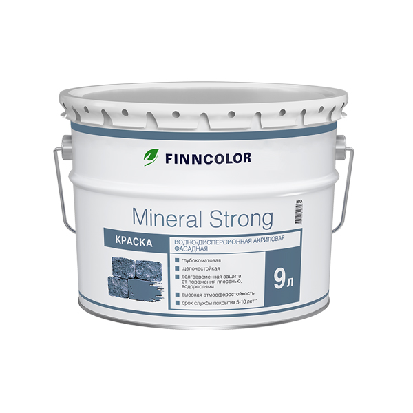 Finncolor Краска фасадная MINERAL STRONG MRA 9л
