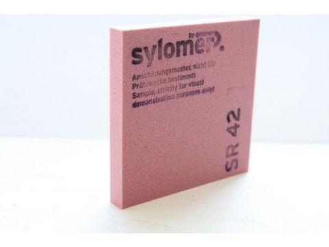 Sylomer SR 42, розовый, лист 1200 х 1500 х 12,5 мм