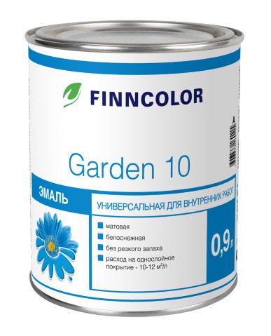 Finncolor Эмаль GARDEN 10 C мат 0,9л