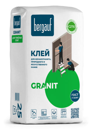 Бергауф Клей для керамогранита Bergauf Granit 25 кг